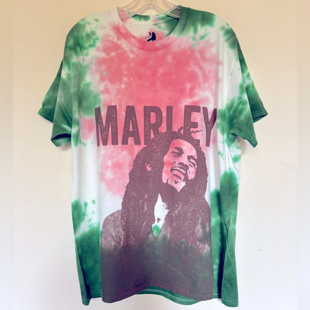 Bob Marley Tie Dye Graphic T Shirt